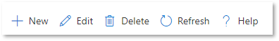 CommandBar-Steuerelement.