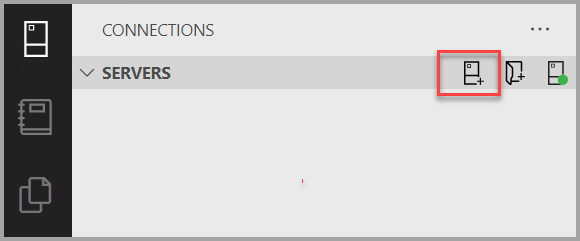 Screenshot der Verbindungsseite, auf dem das Symbol „Neue Verbindung“ hervorgehoben wird