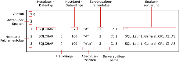 Standarddatei im nicht-XML-Format für 'myTextSkipCol'