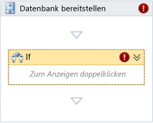 Workflow nach dem Hinzufügen der If-Aktivität
