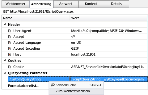 Isolieren eines dynamischen Parameters