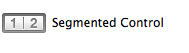 Segmentiertes Steuerelementsymbol.