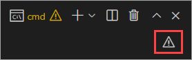 Screenshot der Visual Studio-Eingabeaufforderung, mit der der Benutzer informiert, dass im Projekt etwas fehlt.