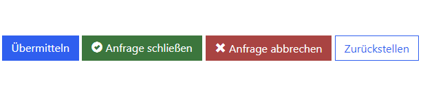 Screenshot der Schaltfläche „Zurückgestellt“ im Fenster „Anfrage“