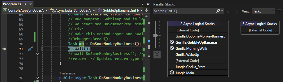 Screenshot der Ansicht 