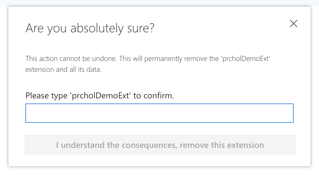 Screenshot, der die Warnung zeigt.