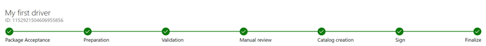 Screenshot, der die Statusverfolgung zeigt.