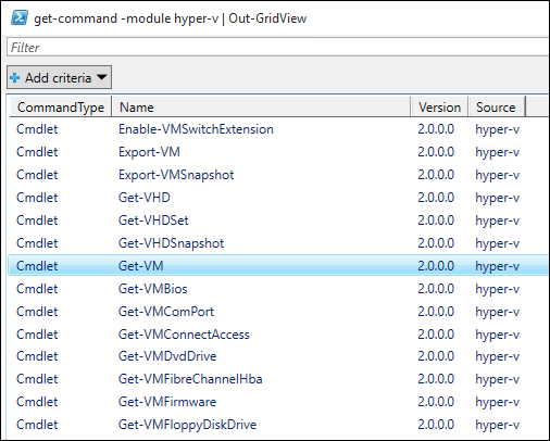 Screenshot der Out Grid View mit den Feldern 