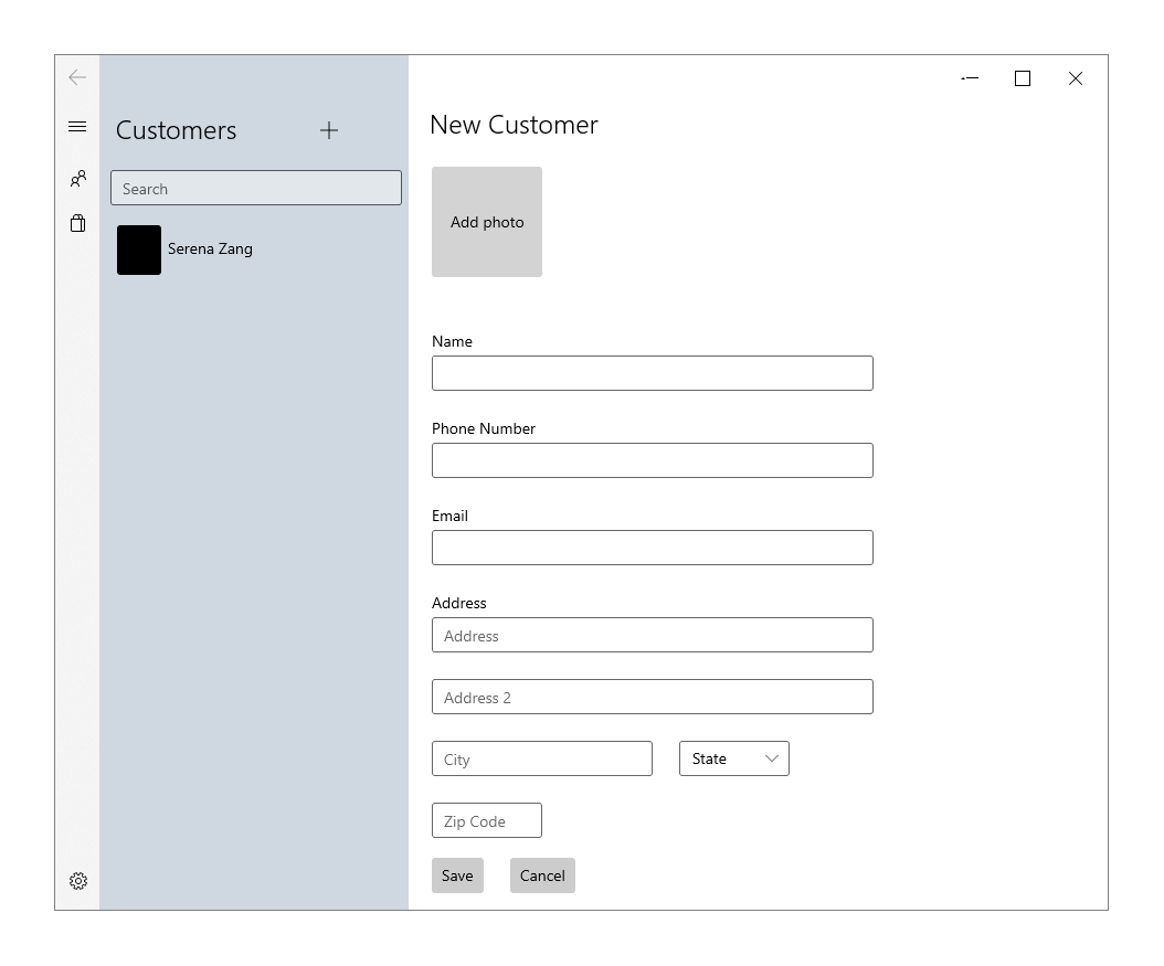 Screenshot eines anderen Formularbeispiels