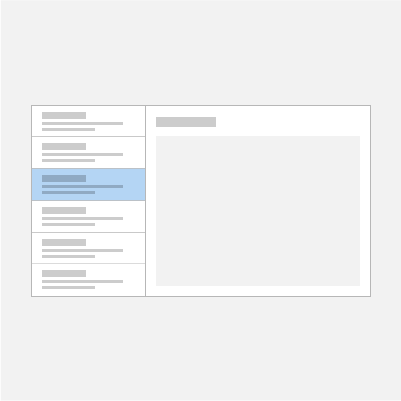Das Listen-/Detailmuster