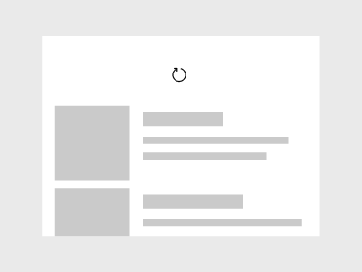 Ziehen-zum-Aktualisieren nach Schwellenüberschreitung