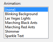 Screenshot einer Dropdownliste, in der keine Option ausgewählt ist