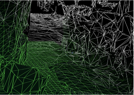 Generiertes Gitter aus dem Voxelvolumen