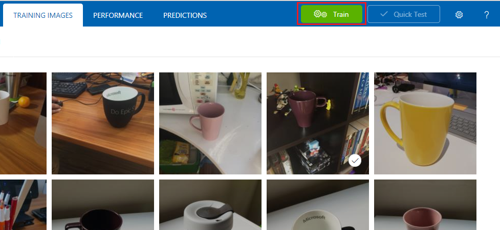 Screenshot: Hervorgehobene Schaltfläche 