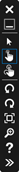 Die Mauseingabeschaltfläche auf der Symbolleiste des Emulators