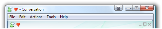 Screenshot des Steuerelements im Fensterrahmen 