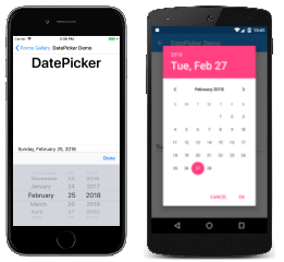 DatePicker-Beispiel DatePicker-Beispiel