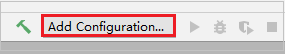 HDI IntelliJ Add configuration.