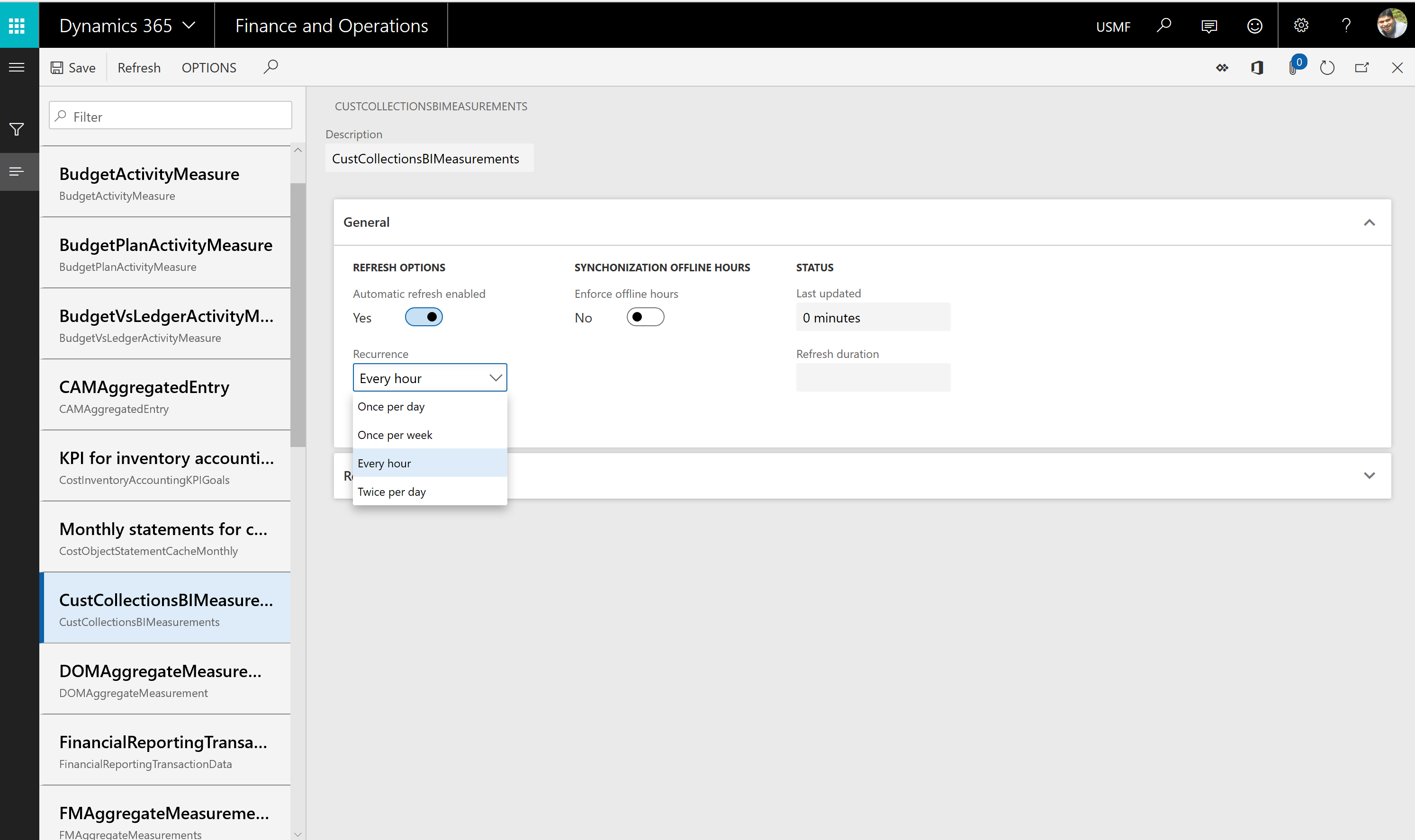 Screenshot of the new Entity store user interface experience.