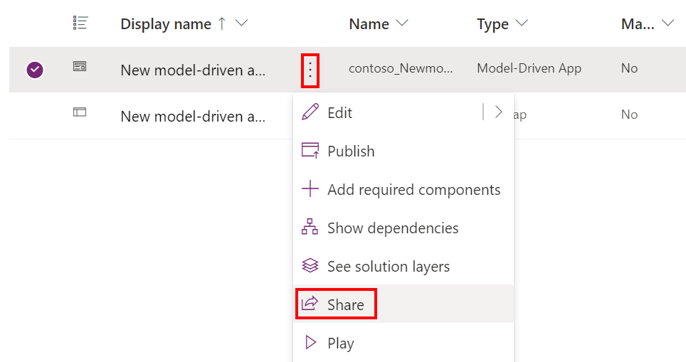 Solution explorer opening model-driven app share Solution explorer opening model-driven app share