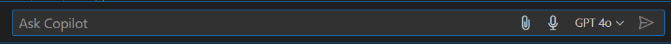 Screenshot showing how to access the inline chat using hot keys in Visual Studio Code.