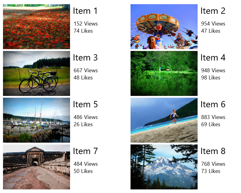 Example of a content library