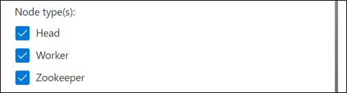 Captura de pantalla en la que se muestran los tipos de nodo seleccionados.