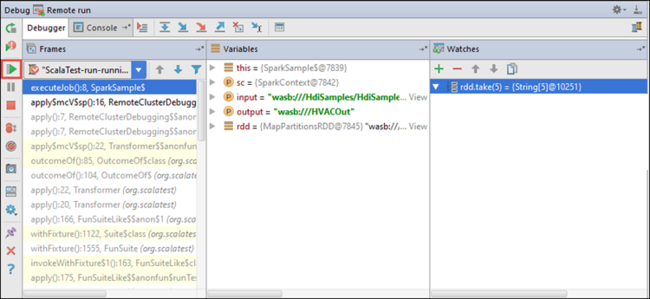 IntelliJ IDEA Seleccione Reanudar programa.