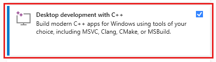 Captura de pantalla que muestra la pestaña Cargas de trabajo del cuadro de diálogo Modificando para el Instalador de Visual&nbsp;Studio.