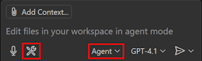 Captura de pantalla de la ventana de chat de Copilot de GitHub en Visual Studio Code.