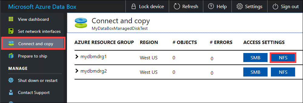 Configurar el acceso del cliente NFS