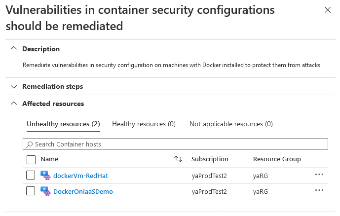 Recomendación para corregir vulnerabilidades en configuraciones de seguridad de contenedores.