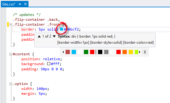 Abrir el selector de colores Abrir