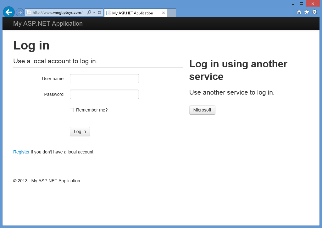 imagen de Microsoft definida