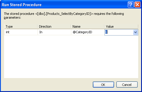Usa el valor 1 para el parámetro