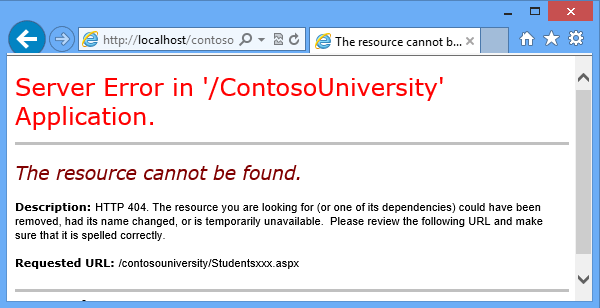 Página de error HTTP 404