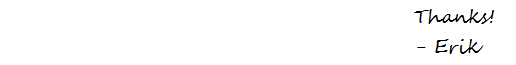 Gracias - Erik