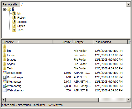 Solo se publicaron los archivos necesarios en el entorno de producción