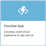 Captura de pantalla que muestra el icono de Function App en Azure Portal.