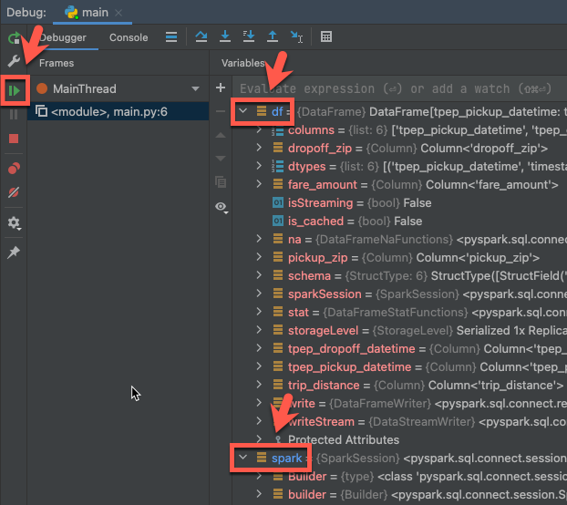 Depura el proyecto PyCharm