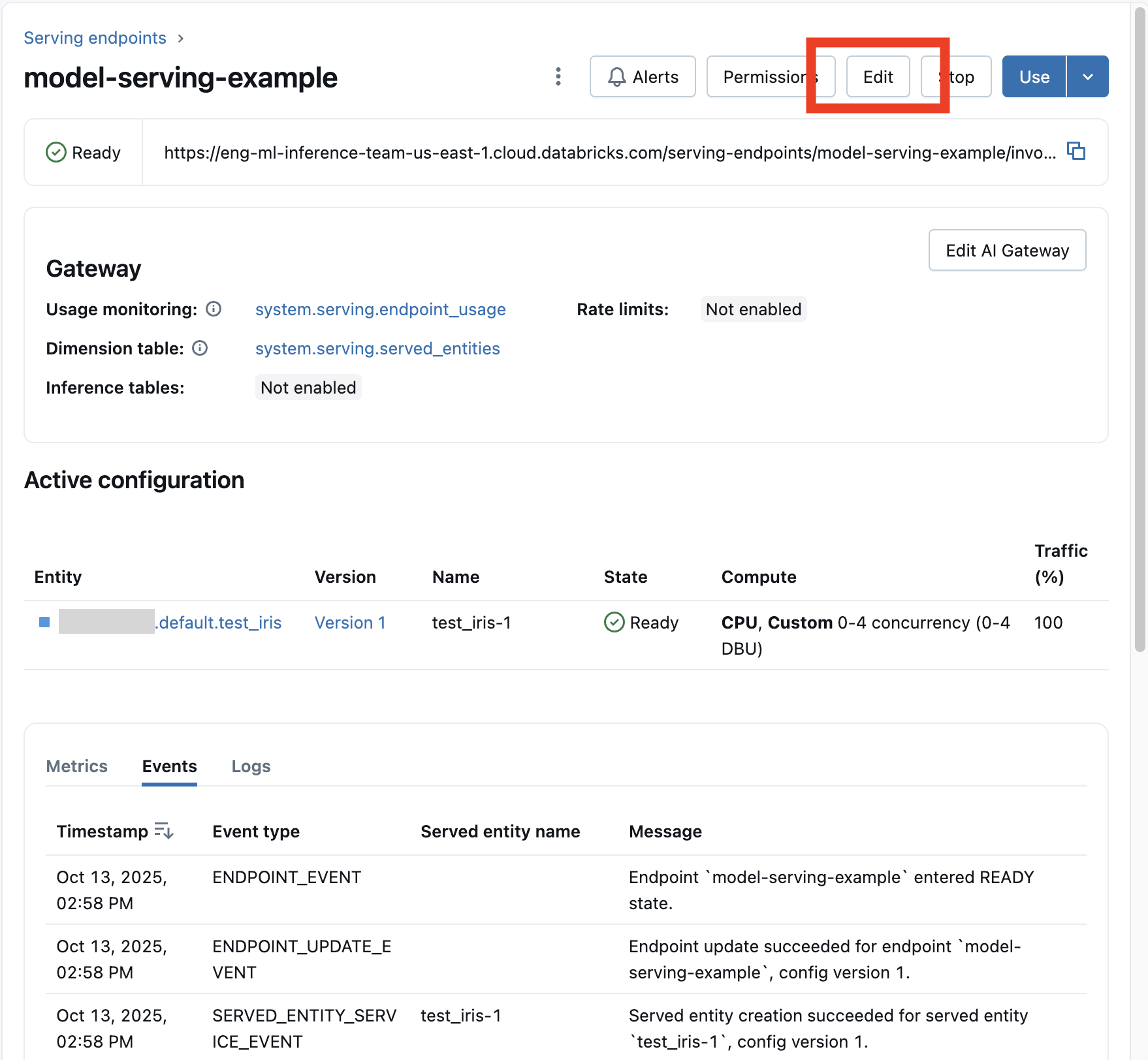 Botón Editar punto de conexión