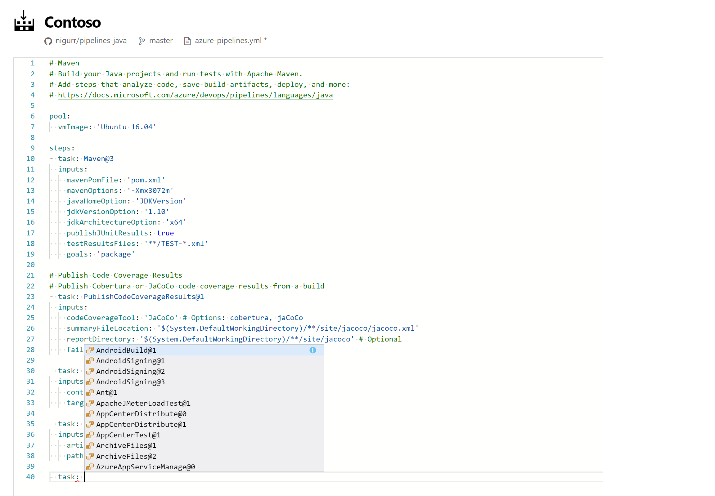 Editor web para canalizaciones YAML.