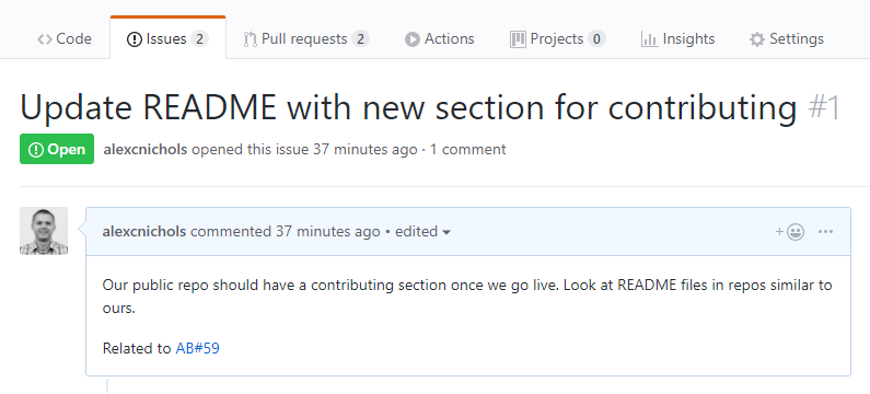 Vincule elementos de trabajo en Azure Boards con problemas relacionados en GitHub.