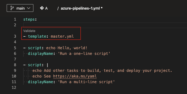 Plantilla de YAML