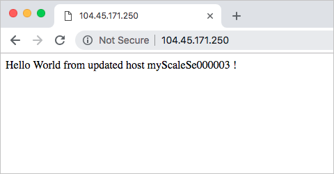 Página web actualizada en IIS