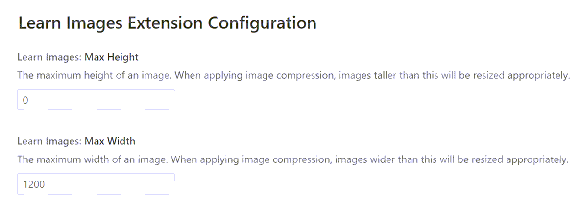 Configuración de la compresión de imágenes