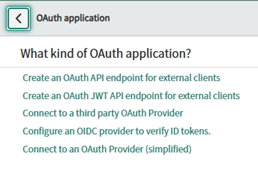 Imagen de qué tipo de aplicación de OAuth