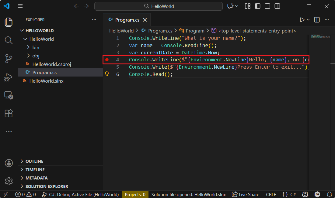 Punto de interrupción
