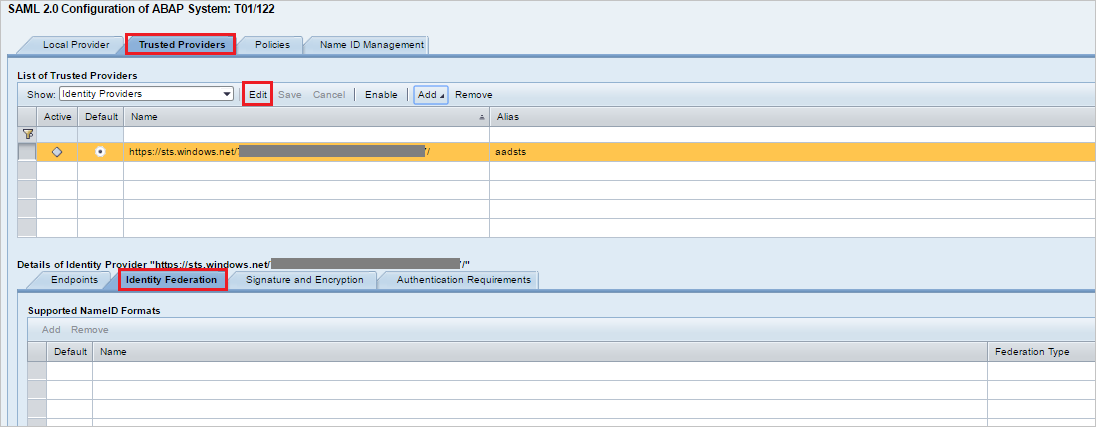 Configuración de inicio de sesión único&nbsp;10