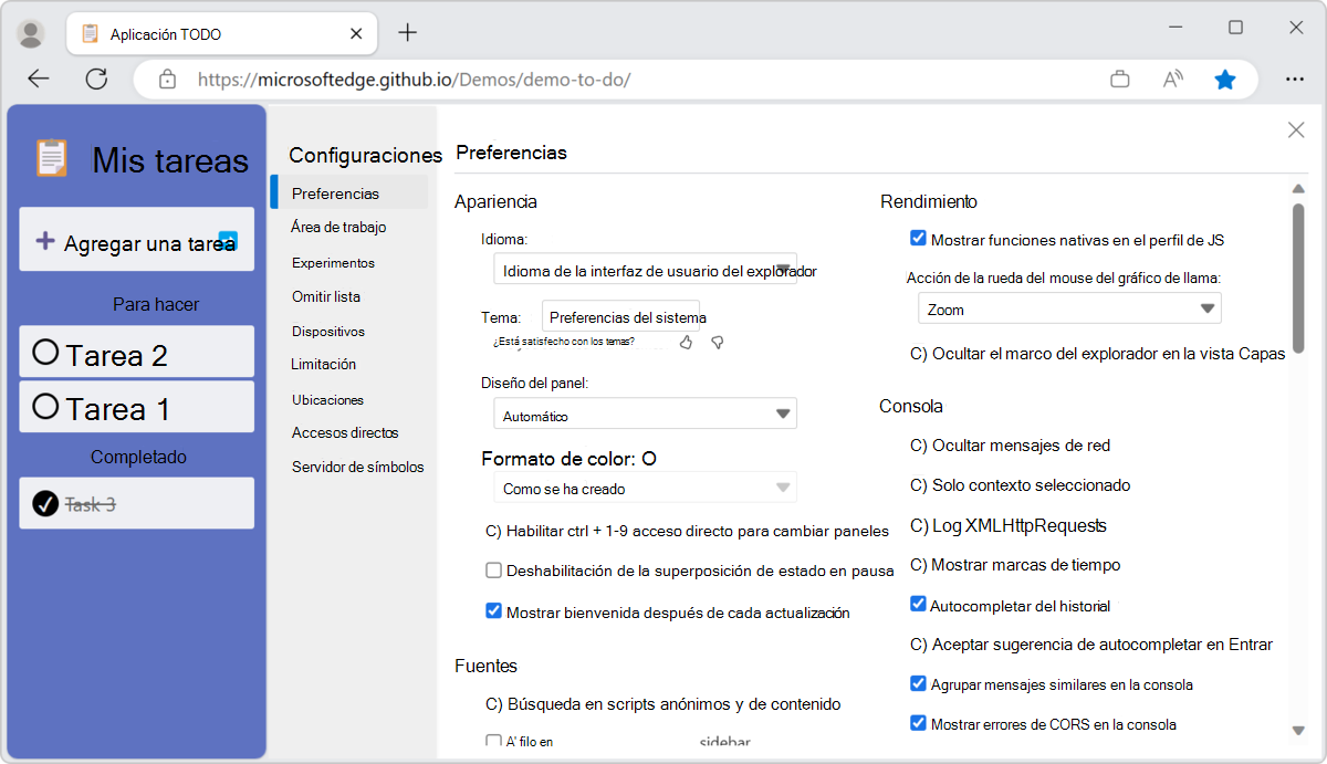 Configuración